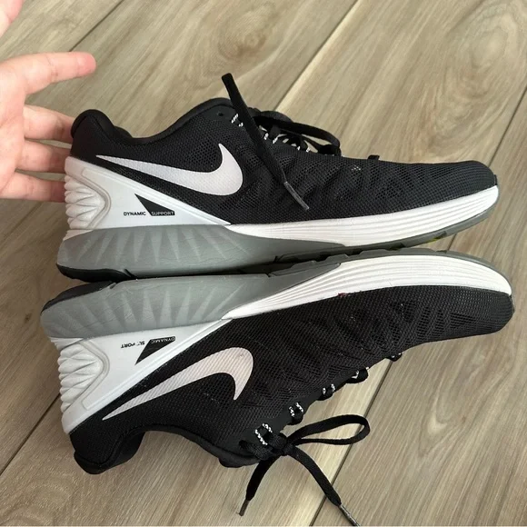 Nike LunarGlide 6 Women’s Running Shoes Black White Size 9 US 654433-001 - Picture 11 of 15